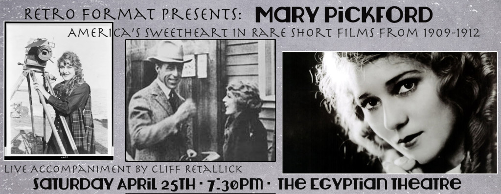 Cliff Retallick plays live accompaniment for an evening of Mary Pickford Films